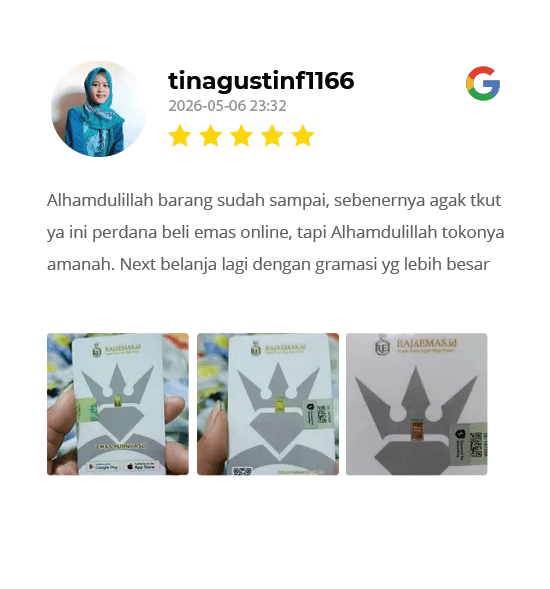 Testimoni Pelanggan Raja Emas Indonesia di WhatsApp